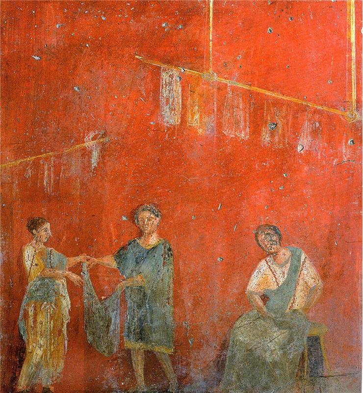 Ancient Rome Pompeii Clothes For Drying